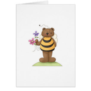 Hummel-Bär mit Blumen