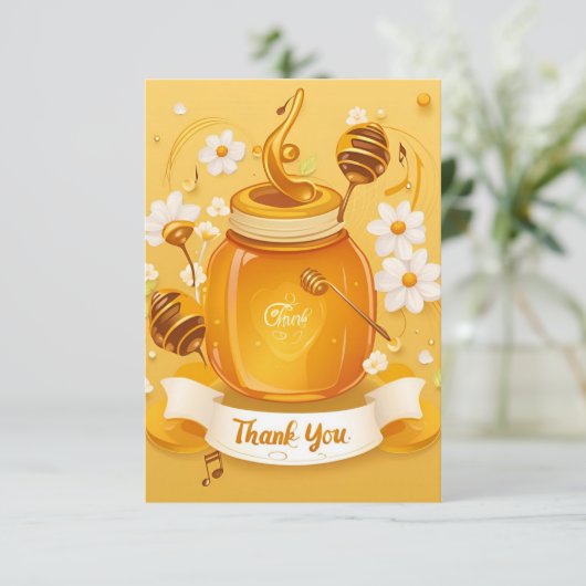 Hummel Beats Dankeschön Karten (Stehend Vorderseite)