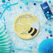 Hummel Bee Baby Dusche Moderne Gelb & Schwarz Pappteller (Party)