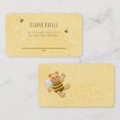Hummel Bee Honey Bear Gender Neutral Baby Dusche Begleitkarte (Vorne/Hinten)