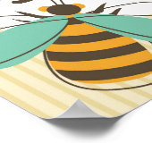 Hummel Bee Individuelle Name Kid Poster (Ecke)