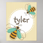 Hummel Bee Individuelle Name Kid Poster (Vorne)