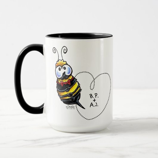 Hummel Bee Mine Personalisiert Tasse (Links)