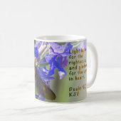 Hummel Bee Psalm 97:11 KJV Kaffeetasse (VorderseiteRechts)