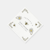 Hummel Bee Theme Baby Dusche Serviette (Ecke)