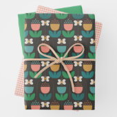 Hummel Bee & Tulips Rosa & Schwarz Monogramm erste Geschenkpapier Set (Beispiel)
