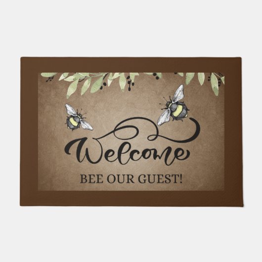 Hummel "Bee" Unser Gästehaus  Fußmatte (Vorderseite)