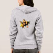 Hummel Beeren Pollen Light Grau Hoodie (Rückseite)