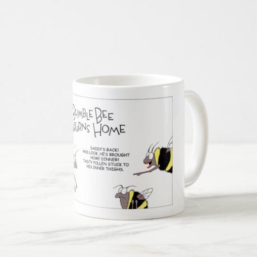 Hummel-Biene bringt Zuhause zurück Kaffeetasse (VorderseiteRechts)
