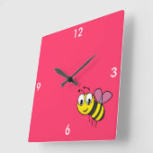 Hummel-Biene, Summen Quadratische Wanduhr (Winkel)