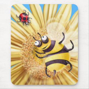HUMMEL-BIENE, WELCHE DIE DAME BIRD LIEBT MOUSEPAD