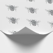 Hummel-Bienemandala-Tätowierung Geschenkpapier (Ecke)