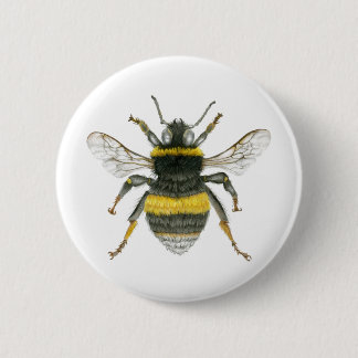 Hummel-Bienen-Abzeichen Button