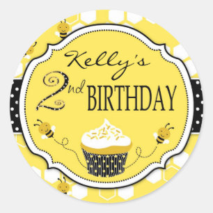 Hummel-Bienen-Aufkleber R2 Runder Aufkleber