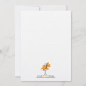 Hummel-Bienen-Baby-Duschen-Einladung Einladung (Rückseite)