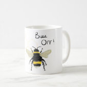 Hummel-Bienen-Bienenwaben-Wortspiel-Tasse Kaffeetasse (VorderseiteRechts)