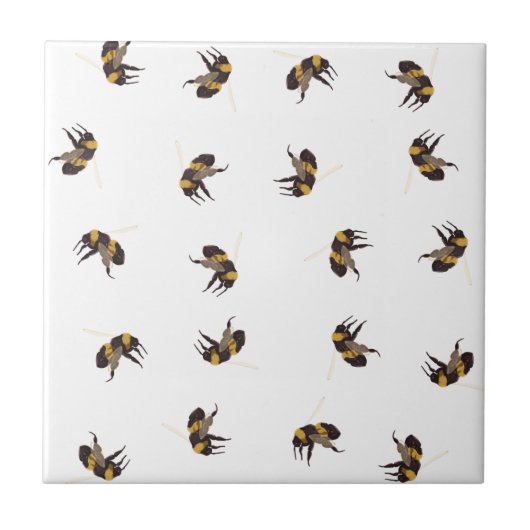 Hummel-Bienen Fliese (Vorderseite)
