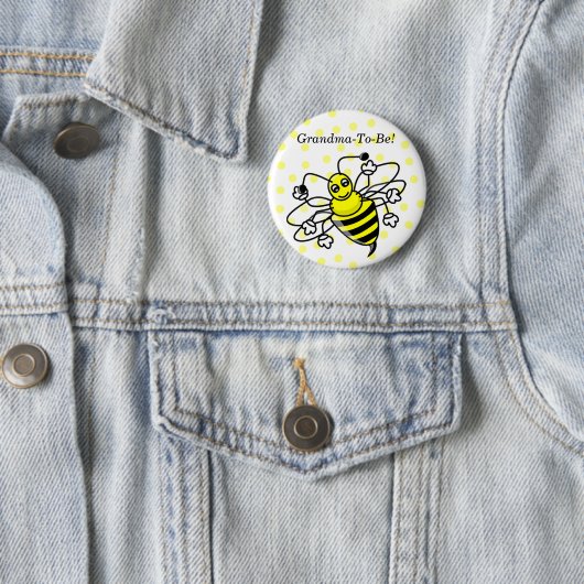 Hummel-Bienen-Großmutter-Knopf Button (Beispiel)