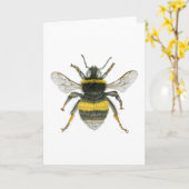 Hummel-Bienen-Gruß-Karte Karte (Gelbe Blume)
