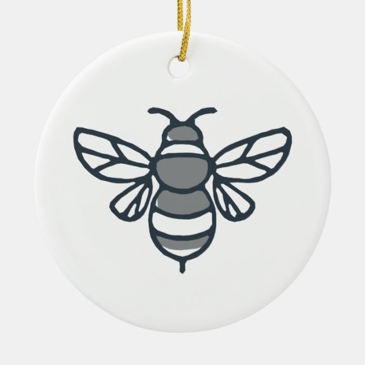 Hummel-Bienen-Ikone Keramikornament (Vorne)
