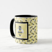 Hummel-Bienen-Illustrations-Tasse Tasse (Vorderseite Links)