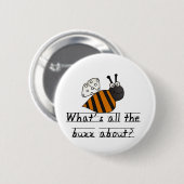 Hummel-Bienen-Summen-T-Shirts und Geschenke Button (Vorne & Hinten)