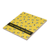 Hummel-Bienen-und Bienenwaben-Muster Fliese (Seite)