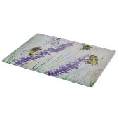 Hummel-Bienen und Lavendel Schneidebrett (Ecke)