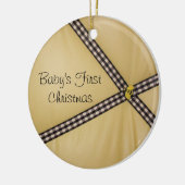 Hummel-Bienen-Verzierung des Babys erste Keramikornament (Links)