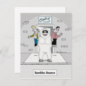 Hummel Bouncer Feiertagskarte (Vorne/Hinten)