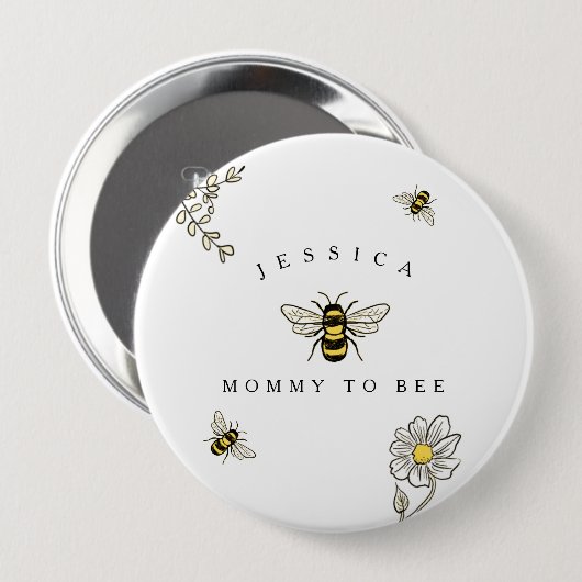 Hummel Buzzy Bee Mommy to Bee Button (Vorne & Hinten)