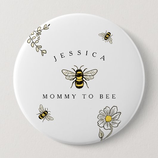 Hummel Buzzy Bee Mommy to Bee Button (Vorderseite)