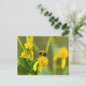 Hummel Danke, Postcard Postkarte (Stehend Vorderseite)