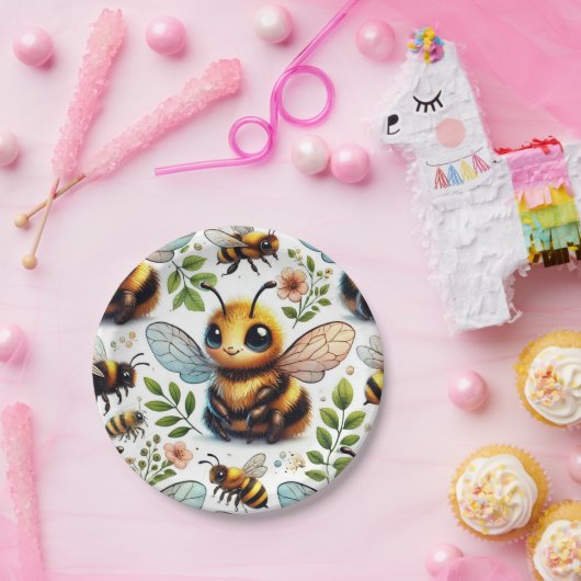 Hummel der Freude Pappteller (Party)