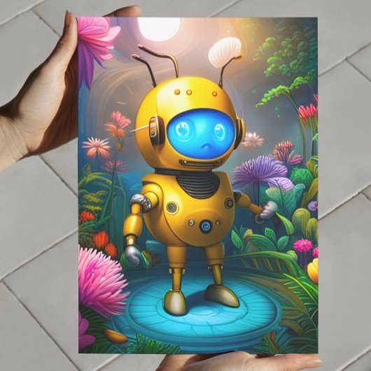 Hummel des Roboters | Digital Art Poster
