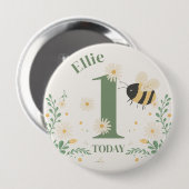 Hummel Erstes Geburtstagsabzeichen Bee-Day Button (Vorne & Hinten)
