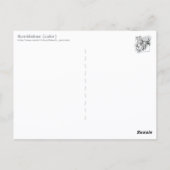 Hummel (Farbe) Postkarte (Rückseite)