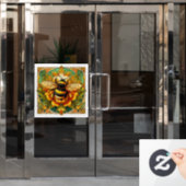 Hummel Fensteraufkleber (Büro Tür)