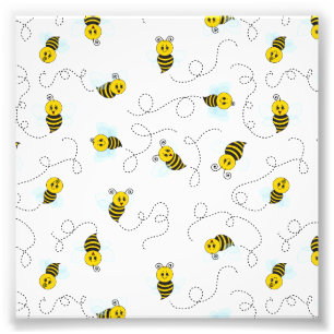 Hummel fliegt gelb schwarze Hummel Fotodruck