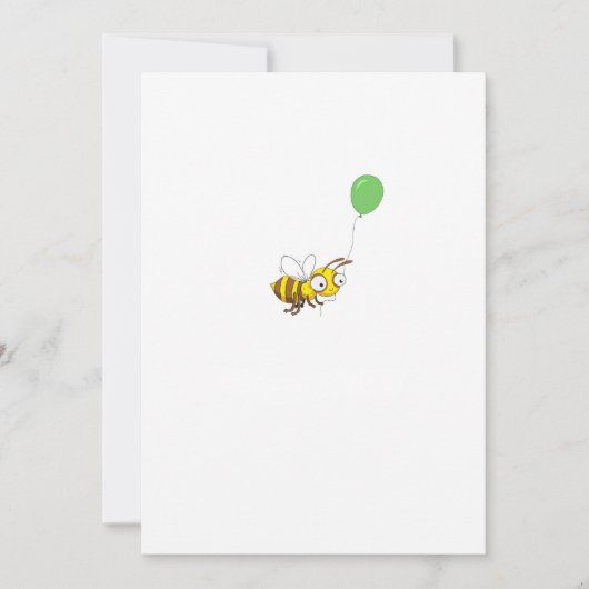 Hummel Geburtstag anpassen Einladung (Vorderseite)
