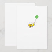 Hummel Geburtstag anpassen Einladung (Vorne/Hinten)