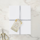 Hummel Gelbe Babydusche Sprinkle Flasche Gefallen Geschenkanhänger (Mit Garn)