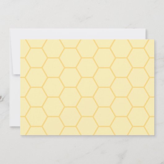 Hummel-Geschlecht decken Party Einladung auf (Rückseite)