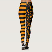 Hummel gestreift Halloween Spooky Witch Planchet Leggings (Rückseite)