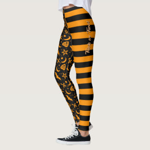 Hummel gestreift Halloween Spooky Witch Planchet Leggings