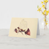 Hummel-Gruß-Karte Karte (Gelbe Blume)