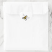 Hummel Herz-Aufkleber (Tasche)