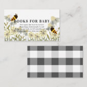 Hummel/Honey Bee Baby Showbuchanfrage Begleitkarte (Vorne/Hinten)