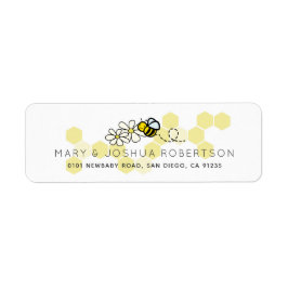 Hummel / Honey Bee & Daisy White Address Label