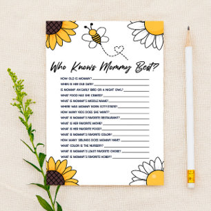 Hummel Honey Bee, die Mommy Baby Shower Game kennt Briefpapier